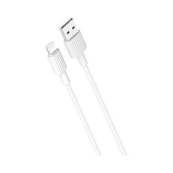 kábel XO NB156 Iphone(lightning)-USB biely (1m 2A)
