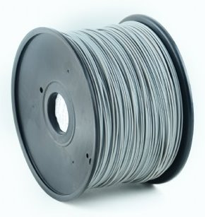 ABS plastic filament pre 3D tlač, priemer 1,75mm, farba šedá, Gembird
