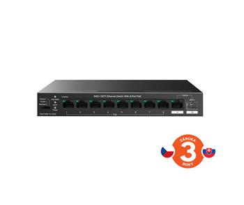 Tenda TEG1110PF-8-120W 9x RJ45 Switch s 8x PoE RJ45 802.3af/at 10/100/1000Mbps + 1x SFP 100/1000 Mb/