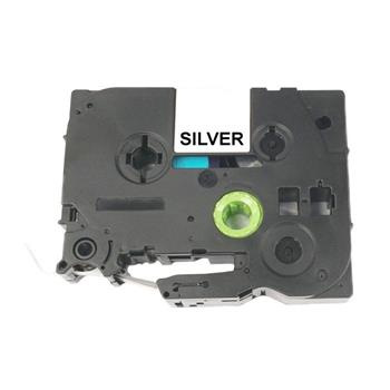 alt. páska BROTHER TZE-961 čierne písmo, strieborná páska (36mmx8m)