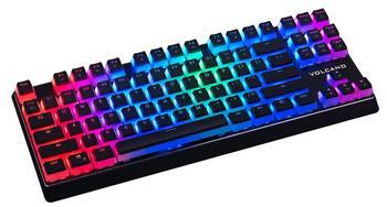 Klávesnica Modecom LANPARTY PUDDING EDITION VOLCANO RGB Blue Switch Black