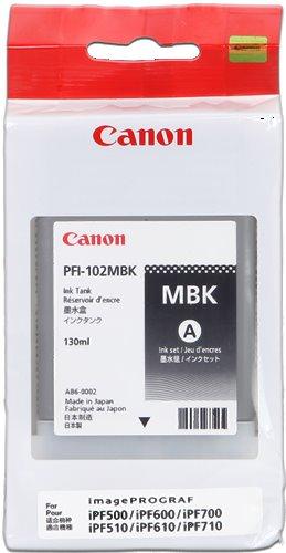 kazeta CANON PFI-102MBK matte black iPF 500/510/600/605/610/650/655/700/710/720/750/755/760/765, LP