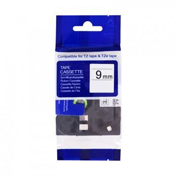 kompatibilná páska pre BROTHER TZE-FX221 čierne písmo, biela flexibilná páska Tape (9mm)
