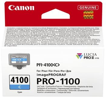 kazeta CANON PFI-4100C Cyan iPF PRO-1100 (80 ml)