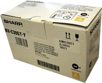 toner SHARP MX-C30GTY Yellow MX-C250/C300/C301/C303/C304 (6000 str.)