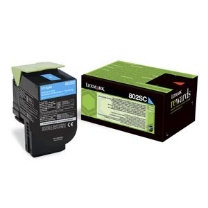 Toner Lexmark CX310/CX410/CX510 802SC CYAN (2000 str.)