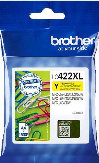 kazeta BROTHER LC-422XL Yellow MFC-J5340DW/MFC-J5740DW (DE)