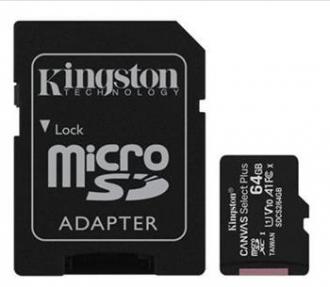 Pamäťová karta Kingston Canvas Select Plus microSDXC 64GB Class 10 UHS-I 100/10 MB/s (+ ad