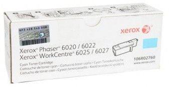 toner XEROX 106R02760 cyan PHASER 6020/6022, WorkCentre 6025/6027 (1000 str.)