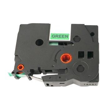 kompatibilná páska BROTHER TZE-735 biele písmo, zelená páska Tape (12mm)