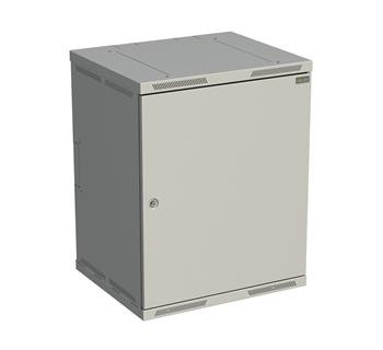 Rozvádzač nástenný SENSA 15U 500 mm, dvere plech, RAL 7035, SENSA-15U-65-21-G