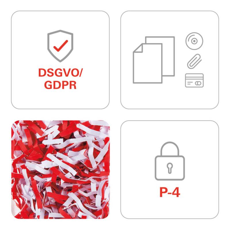 skartovač HSM Pure 530 / 4,5 x 30 / 3 / 14 - 16 listov/ 300 / 80l / nonstop / cross 3