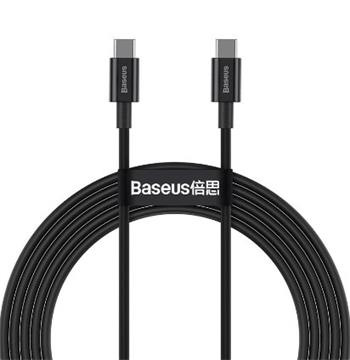 kábel Baseus Superior PD USB-typ C - USB-typ C 100W 2.0m, čierny