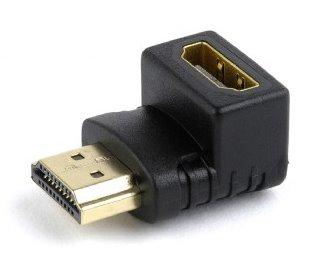 pravouhlý adaptér HDMI M/F, čierny, GEMBIRD