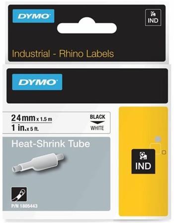 zmršťovacia bužírka DYMO 1805443 D1 RHINO Black On White (24mm)