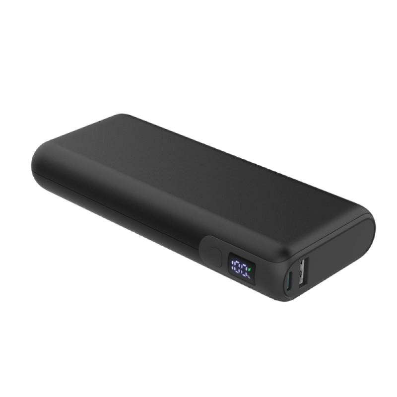 Platinet PMPB20DL202B Powerbanka 20000 mAh 65W Power Delivery, 2x USB-C, 1xUSB-A, kábel USB-C 1m, bl 1
