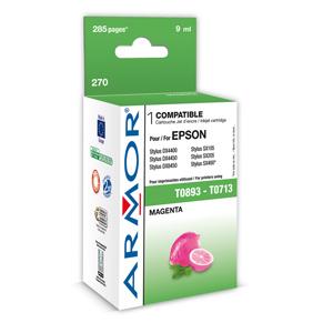 alt. kazeta wecare ARMOR pre EPSON Stylus D78/ DX4000, SX105/405 Magenta (T0713,T0893)