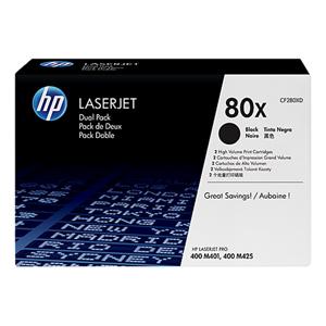 TONER HP CF280XD čierny HP No.80X dvojbalenie (2x 6900 str.)