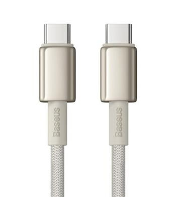 kábel Baseus Tungsten Gold USB-typ C - USB typ C 100W 1m, titánový