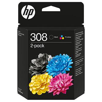 KAZETA HP 6L6S6UE 2-pack No.308 čierna farebná