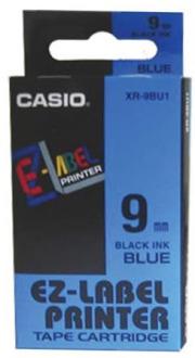 páska CASIO XR-9BU1 Black On Blue Tape EZ Label Printer (9mm