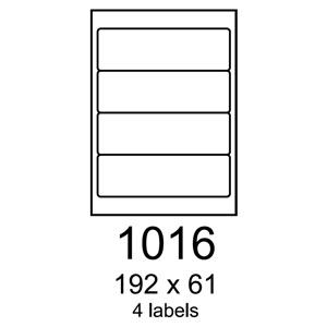 etikety RAYFILM 192x61 univerzálne žlté R01211016A (100 list./A4)