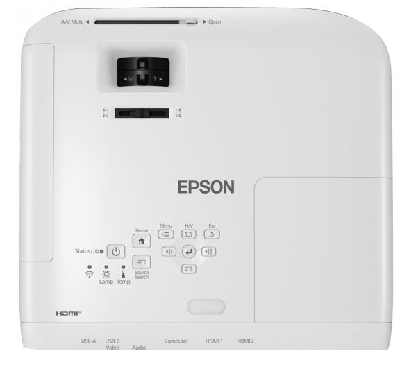 projektor EPSON EB-FH52, 3LCD, Full HD, 4000ANSI, 16.000:1, USB, HDMI, WiFi 2