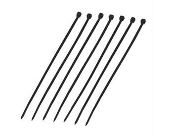 nylonové zväzovače pre káble - sťahovacia páska DATACOM 200mm x 2,5mm, čierna 100ks