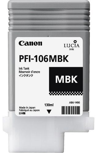 kazeta CANON PFI-106MBK Matte Black pre iPF 6300/6300s/6350/6400/6400s/6450 (130ml)