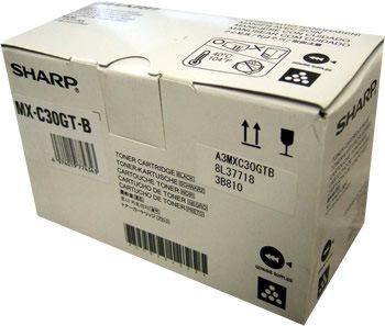 toner SHARP MX-C30GTB Black MX-C250/C300/C301/C303/C304 (6000 str.)