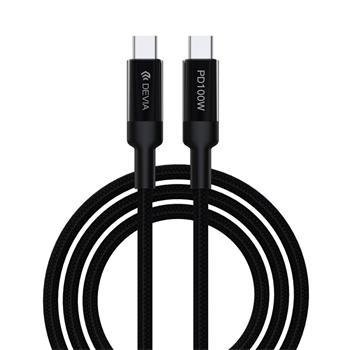 kábel Devia EC309 Extreme PD USB-C - USB-C 1,5 m 100W čierny