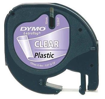 páska DYMO 16951 (12268) LetraTag Transparent Plastic Tape (12mm)