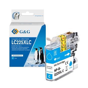 alt. kazeta G&G pre BROTHER LC225XLC MFC-J5320DW / DCP-J4120DW / MFC-J4420DW / MFC-J4425DW / MFC-J46