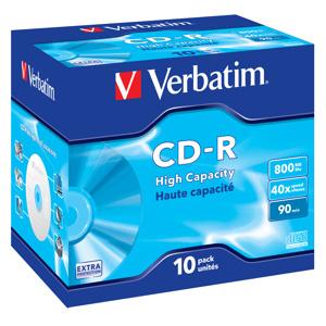 CD-R VERBATIM DTL 800MB 40X 10ks/bal.