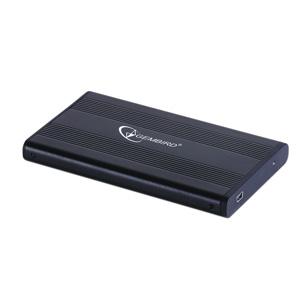 Externý obal pre 2,5'' SATA HDD, USB 2.0, čierny, GEMBIRD