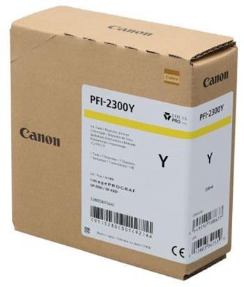 kazeta CANON PFI-2300Y Yellow iPF GP-2000/4000 (330 ml)