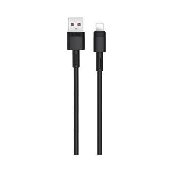 kábel XO NB166 Iphone(lightning)-USB čierny (1m 5A)