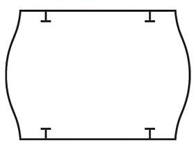 cenovkové etikety 26x18 STAR PRIX - biele (pre etiketovacie kliešte) 1.000 ks/rol.