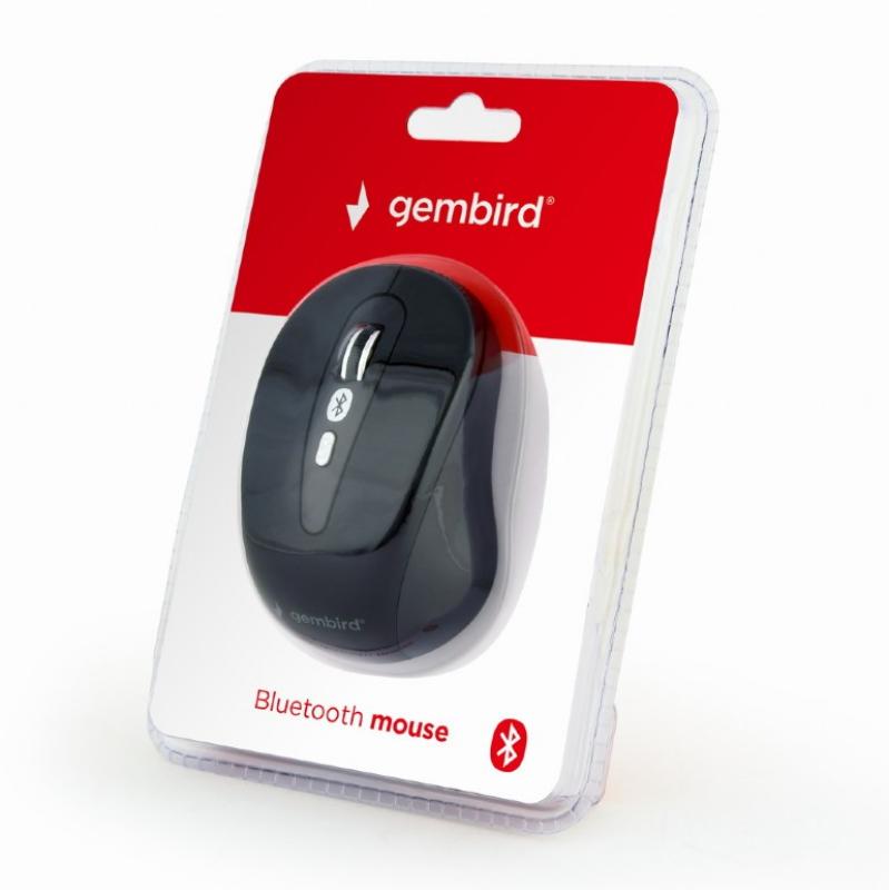 Optická bluetooth myš, bezdrôtová, 6tl., 1600dpi, čierna, GEMBIRD 2