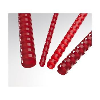 Plastový hrebeň 12,5 mm, červený*100ks