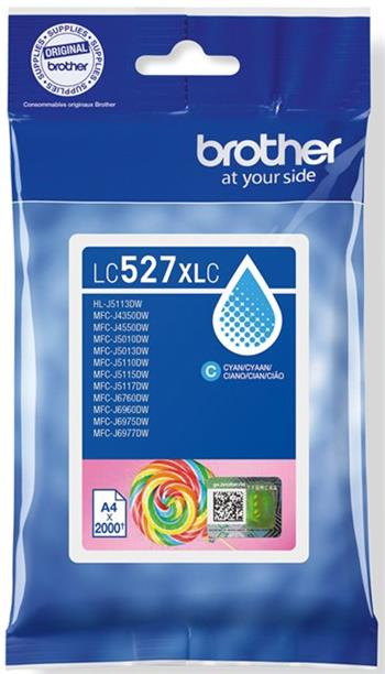 kazeta BROTHER LC-527XL Cyan MFC-J5010DW/J5110DW (2000 str.)