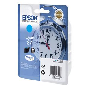 kazeta EPSON WF-3620,3640,7110,7610,7620 T2702 27 DURABrite Cyan (300 str.)