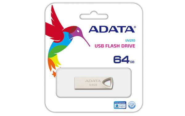 USB kľúč ADATA USB Flash Drive UV210 64GB USB 2.0, kovový