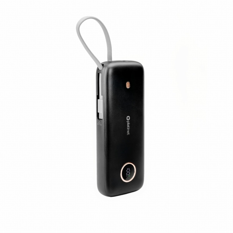 Platinet PMPB2070 Powerbanka 20000 mAh 70W Power Delivery, 1xUSB-C, 1xUSB-A, kábel USB-C 1m, black 3