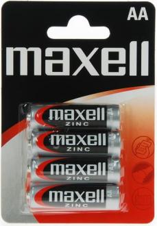 Batérie Maxell Zinc AA 4ks Blister