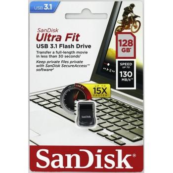 USB kľúč SanDisk Ultra Fit 128GB USB 3.1 Flash Drive čierny 2