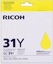 toner RICOH Typ GC 31 LC Yellow GXe2600/GXe3000N/GXe3300N/GXe3350N/GXe5550