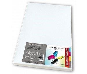 papier MORE obojstranne glossy 100ks/A3 145g Color laser