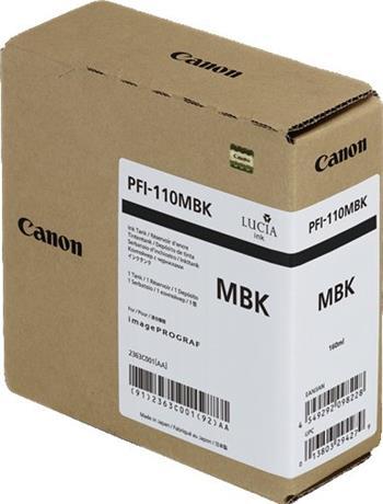 kazeta CANON PFI-110MBK matte black iPF TX-2000/2100/3000/3100/4000/4100 (160 ml)