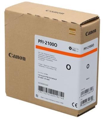 kazeta CANON PFI-2100O Orange iPF GP-2000/2600S/4000/4600S/6600S (160 ml)